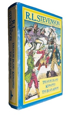 R.L. Stevenson TREASURE ISLAND KIDNAPPED THE BLACK ARROW 1978 HARDCOVER Vintage