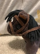 LeMieux Tiny Toy Pony Tack Handmade Set: Brown Bridle 3 Colorful Saddle Pads