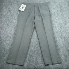 VTG Levis Action Slacks Pants Mens 40x30 Fits 38x30 Gray Twill Sta-Prest NEW