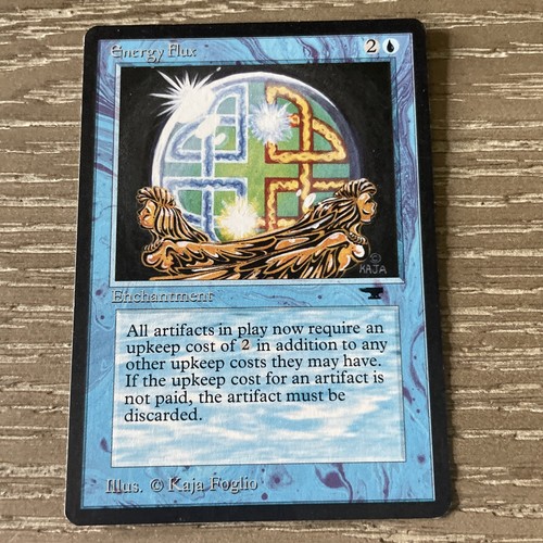 Energy Flux Antiquities Blue Uncommon Magic The Gathering MTG LP