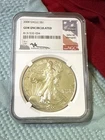 2000 American Silver Eagle 1oz NGC Gem Uncirculated John Mercanti Signed Auto