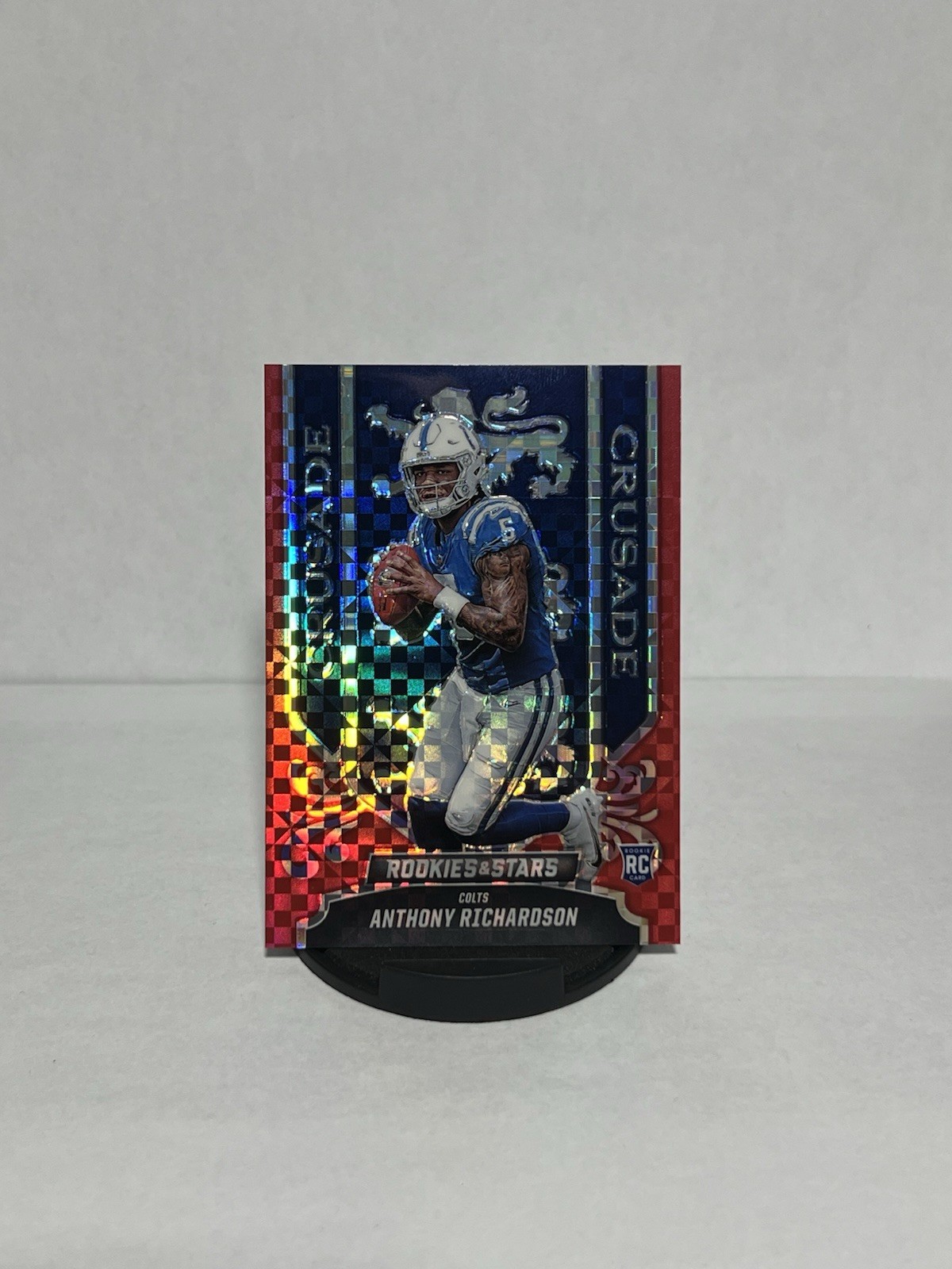 2023 Panini Rookies & Stars - Crusade Red Plaid Prizm #CR-13 Anthony Richardson