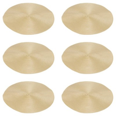 Runde geflochtene Tischsets 6er Set Tischsets für Esstische geflochten5174