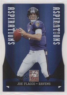 2011 Donruss Elite Aspirations Die-Cut 6/95 Joe Flacco #8 wd9