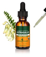 1/30 Herb Pharm Certified Organic Astragalus Liquid Extract for Immune System Su