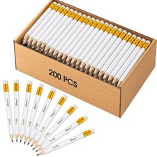 ZWlOT Golf Pencils with Eraser, 2 HB Half,4" Mini,Pre-Sharpened,120/200/320 ...