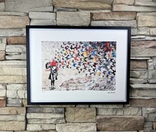 Banksy Lithograph 28×38cm - Limited Edition /150 - Framed + Certificate