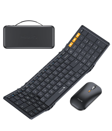 ProtoArc XKM01 Foldable Full-Size Wireless Keyboard and Mouse Combo – OPEN BOX - 第 1/7 張圖片