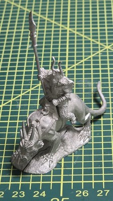 Ral Partha - Chaos Warrior on Lizard Mount Miniatur 1990