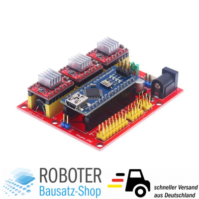 CNC Shield V4 Kit Arduino Nano Board mit A4988 GRBL Controller