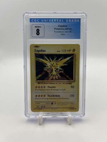 Zapdos graded CGC 8 for sale on eBay
