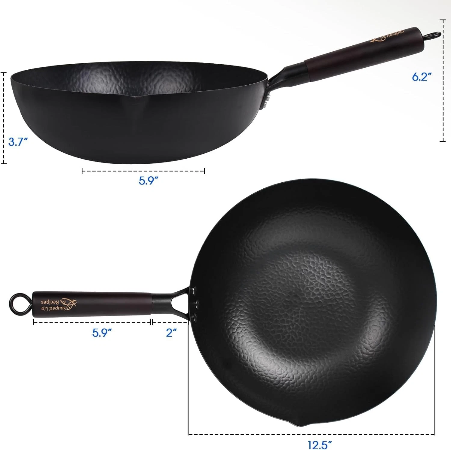 Souped Up Recipes Carbon Steel Wok - Thumbnail 3