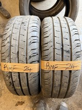 2X 225 55 17 101V Continental Conti Van Contact  200 Reinforced 7mm Dot  2024