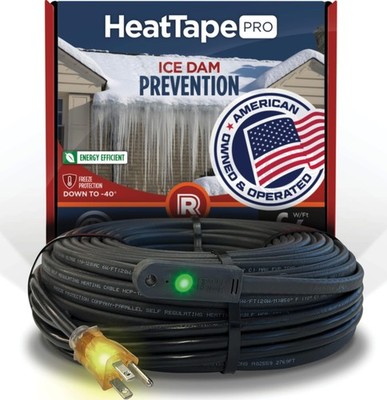 Heat Cable 10 Ft Self Regulating Pipe Freeze Protection 120V HTP-1-75 RADIANT