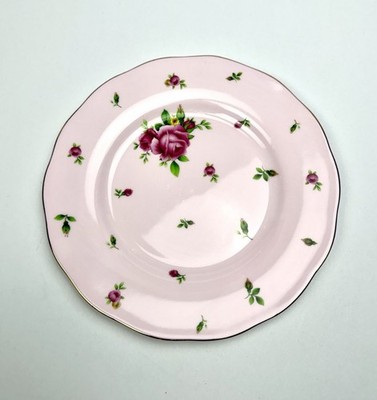 Royal Albert New Country Roses Pink Salad Dessert Plate Bone China 8''