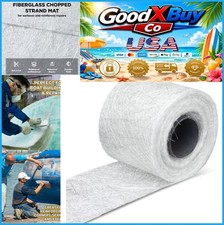 Fiberglass Chopped Strand Mat 4 In x 15 Yd White Lightweight Roll Resin Repair