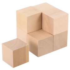 8 PCS 1.6x1.6x1.6 Basswood Carving Block Square Wooden Dowels Blocks