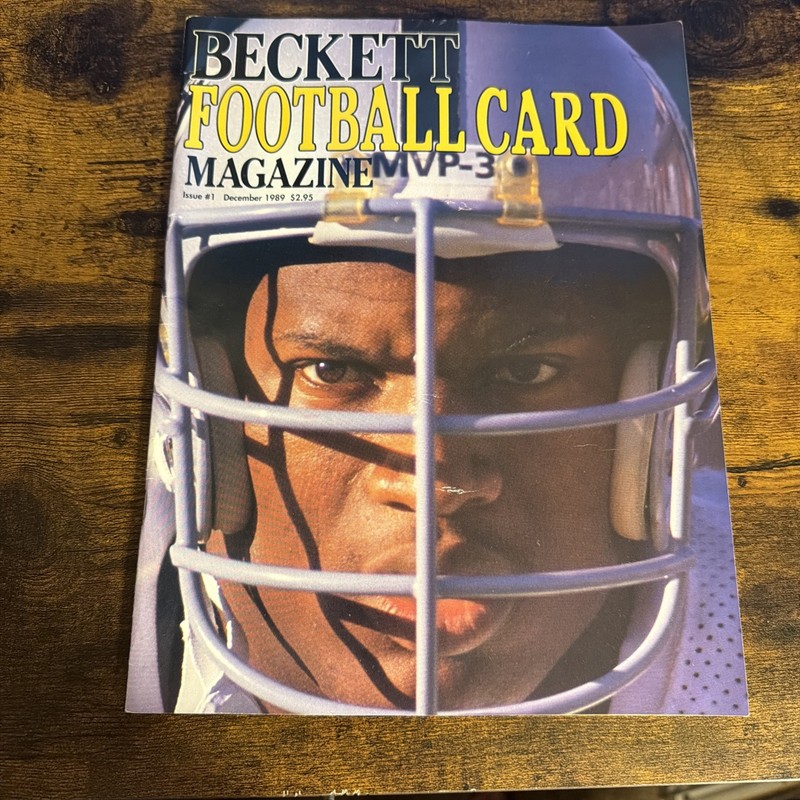 BECKETT Football Card Magazine BO JACKSON cover Vol. 1, No. 1, Issue #1