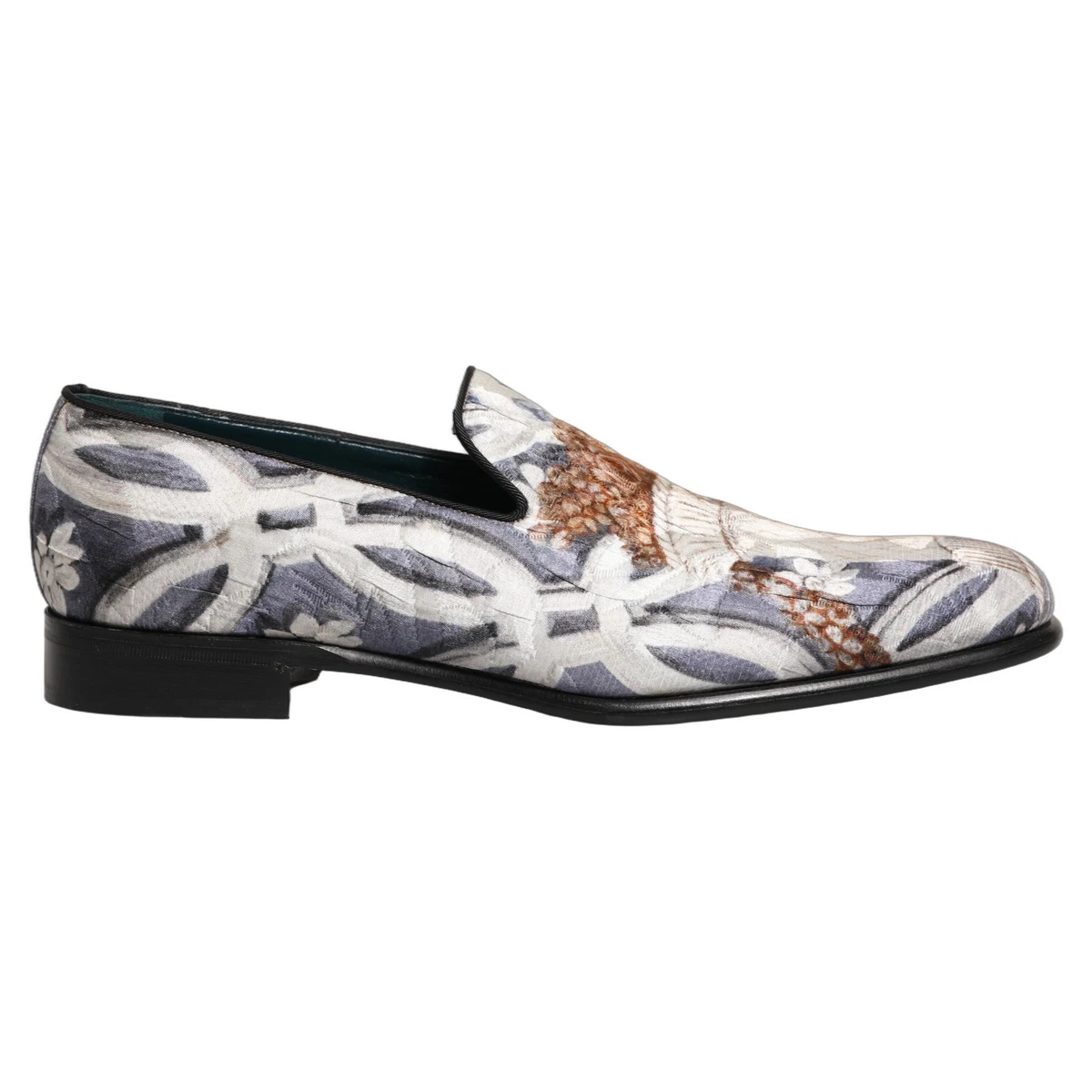 Dolce & Gabbana Multicolor Floral Tapestry Embroidery Loafer Men\'s Shoes Dolce & Gabbana Multicolor Floral Tapestry Embroidery Loafer  main image 3