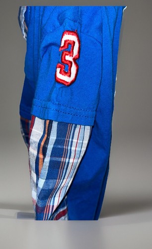 Pagliaccetto blu 3-6 mesi ragazzo US Polo Assn L/S finto abbottonato camicia a quadri - Foto 4 di 8