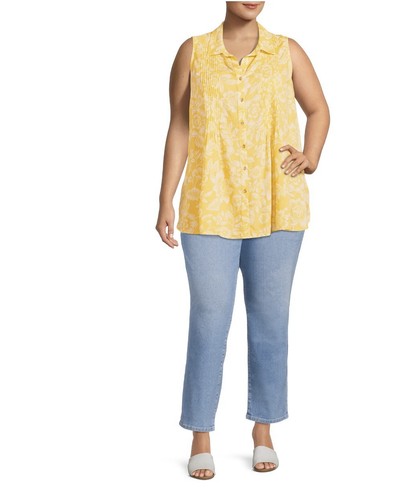 Terra & Sky Damen Plus 16 W Petite Core gerades Bein helle Waschung Jeans neu mit Etikett - Bild 3 von 6