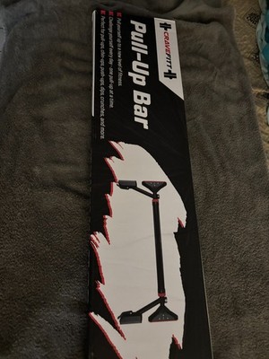 Cravefitt Pull Up Bar for Doorway, Resistance Bands, Wrist Wraps, Holds 880 Lbs