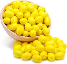 20Pcs Yellow Mini Fake Lemon Fruit,Plastic Foam Vegetables Fruit as Home Party O