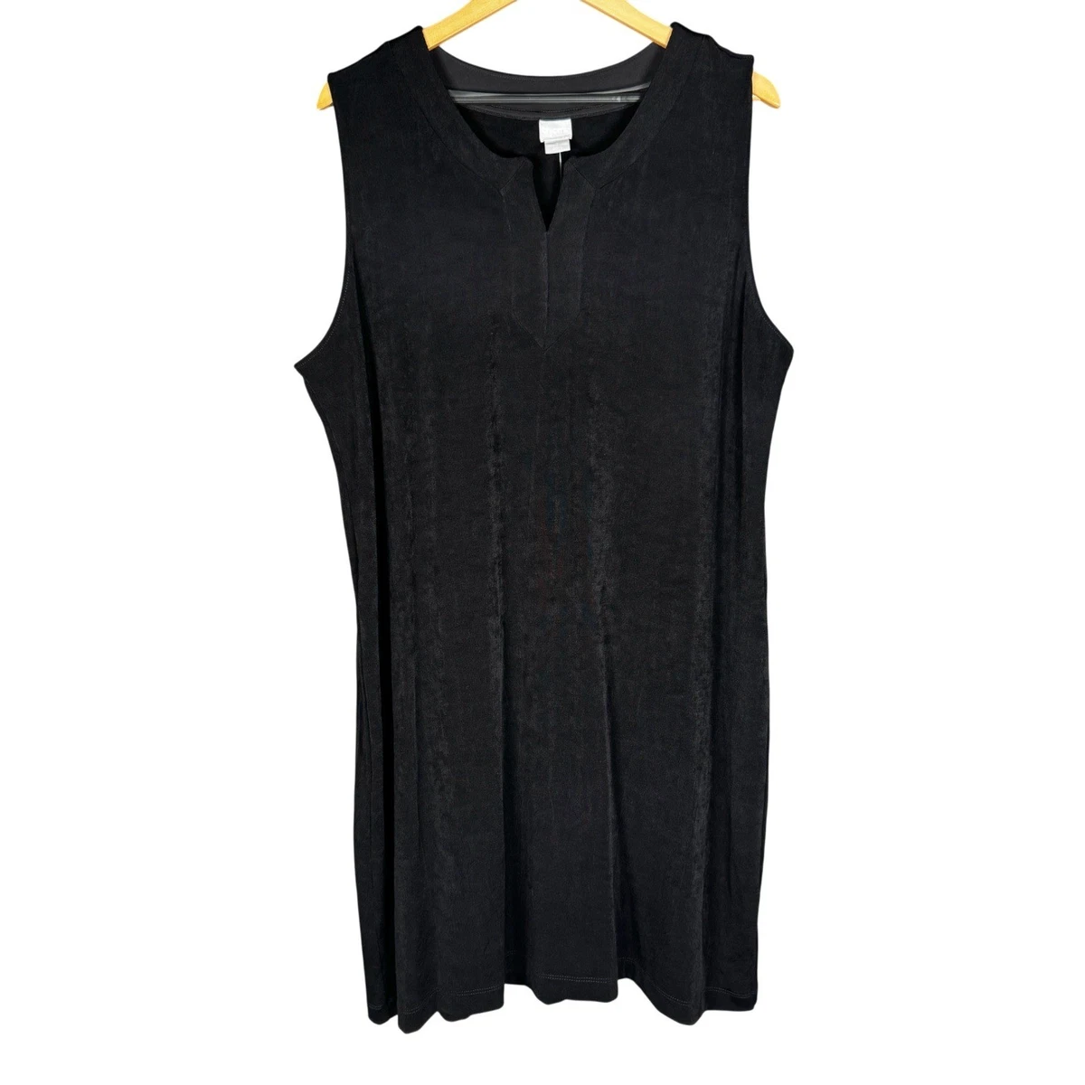 chicos black dresses Dress Casual Midi By Chicos In Black, Size: 0