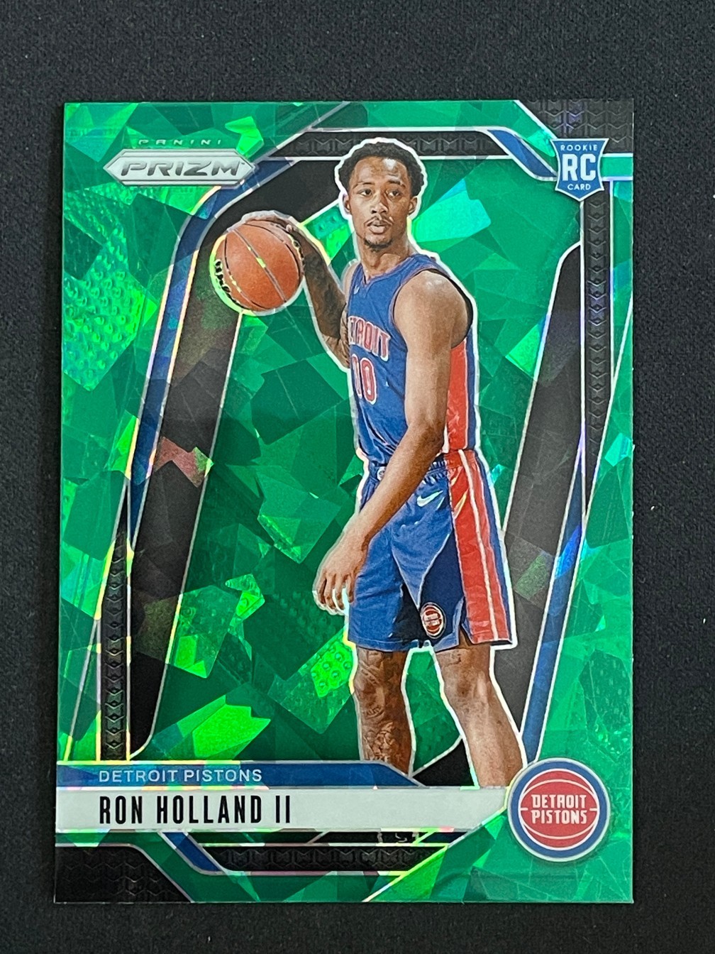 Ron Holland II 2024-25 Panini Prizm Green Cracked Ice Prizm RC #269