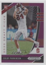 2020 Panini Prizm Draft Picks Rookies Purple Colby Parkinson #135 7l6