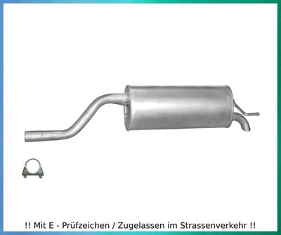 Endschalldämpfer Fiat Punto / Grande Punto / Evo 1.2 48/49/51KW Auspuff Endtopf