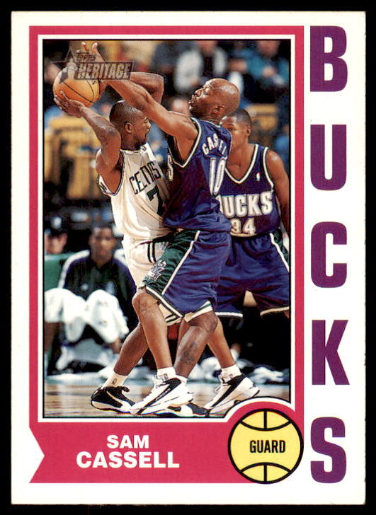 2001-02 Topps Heritage Milwaukee Bucks Basketball #235 Sam Cassell 