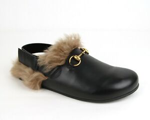 gucci fur sandals