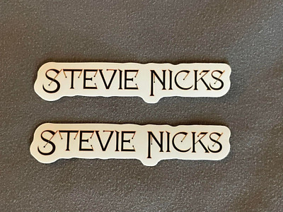 Lot (2) STEVIE NICKS 5/8'' x 3 1/2'' Band Stickers FAST FREE SHIP! Fleetwood Mac