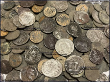 GENUINE UNCLEANED ANCIENT ROMAN COIN (HIGHER QUALITY) SILVER INCLUDED!