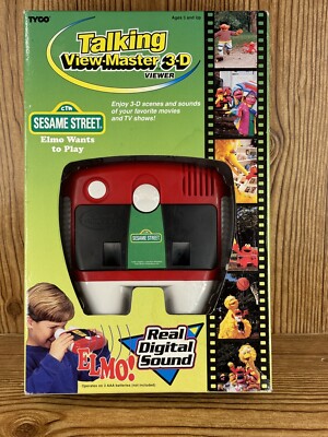 Rare Vintage 1997 Fisher Price Talking View Master 3D Viewer Sesame Street 