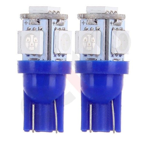 6Pcs T10 Blue 194 LED Bulb Dashboard Cluster Gauge Light 1/2" Twist Lock Sockets - Picture 5 of 10