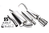 TA Technix Edelstahl-Auspuff-Anlage + Abe, 2X76Mm - Audi 80 Typ 89 - Bj. 1986-91