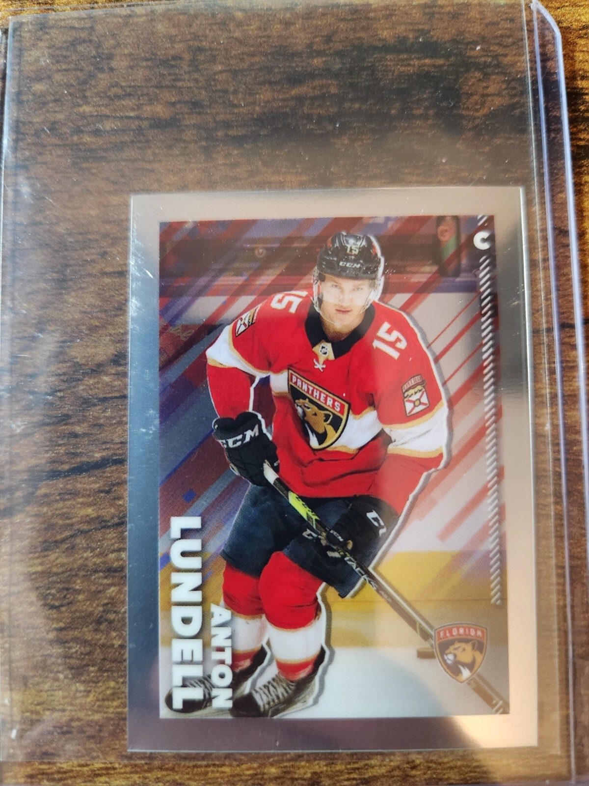 2022-23 Topps Chrome NHL Sticker Anton Lundell #217 Florida Panthers