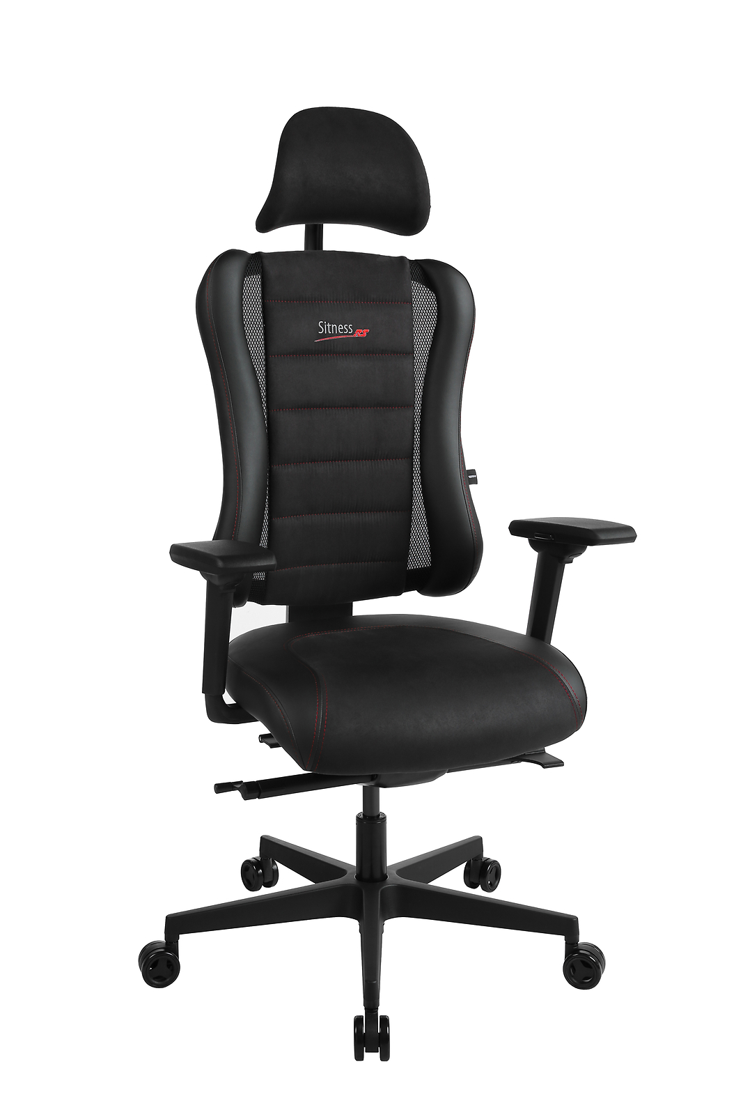 Bürostuhl Drehstuhl Gamingstuhl Topstar Sitness RS Pro 2020 schwarz rote Details