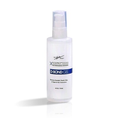 X10 Pro-Tools D Bond Gel Remover by The Hair Shop, For Fusion, U-Tip, 4 oz