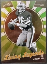 2023 Prestige Joe Montana - Living Legends Insert #LL-23 Green 49ers