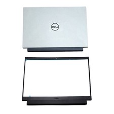 For Dell G15 5510 5511 5515 Top Case LCD Back Cover Front Bezel 0W9XD4 White US