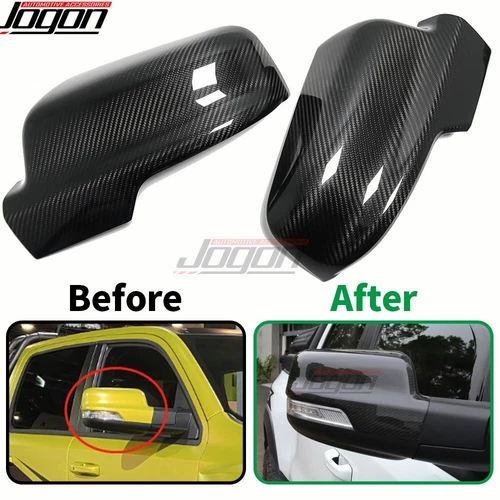 For Ram 1500 TRX Laramie Rebel GT 2019-23 Pickup Carbon Side Mirror Covers Shell