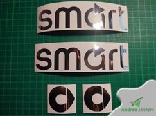 SMART fortwo forfor roadster kit 4 pezzi adesivi EFFETTO SPECCHIO - CROMATI