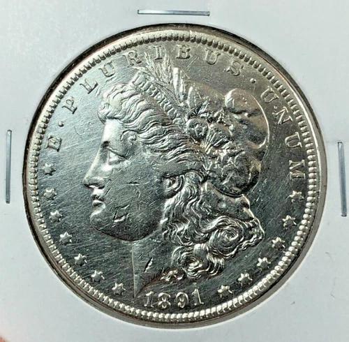1891-CC $1 Morgan Silver Dollar ~ Carson City ~ Cleaned/Polished ~ XF DETAILS