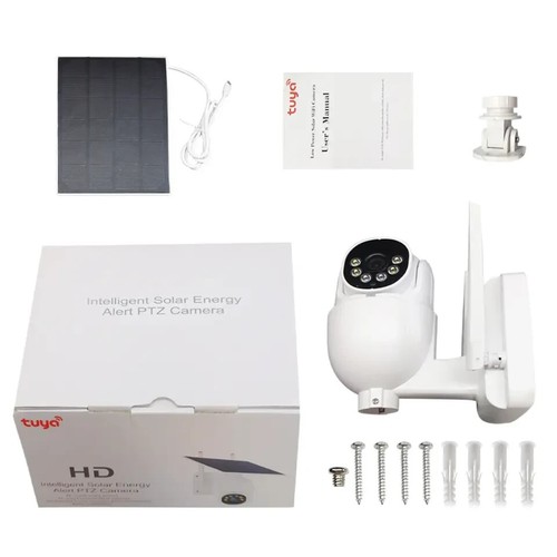 Tuya App Wifi Solar Power Bullet Camera Wireless Outdoor IP Security Camera A20 - Picture 2 of 10