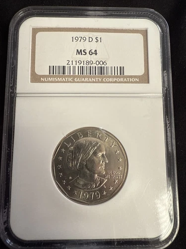 1979 D Susan B Anthony Dollar NGC MS 64 $1 Coin