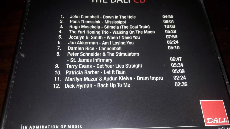 The DALI CD VOL 1 Audiophile Test CD wie SACD - Bild 2 von 4