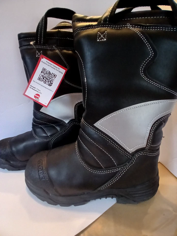 Botas de fuego GLOBE de cuero 14" proximidad talla 8 para hombre Foto 2 de 4